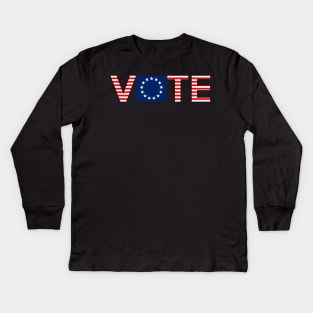 Vote - Betsy Ross Kids Long Sleeve T-Shirt